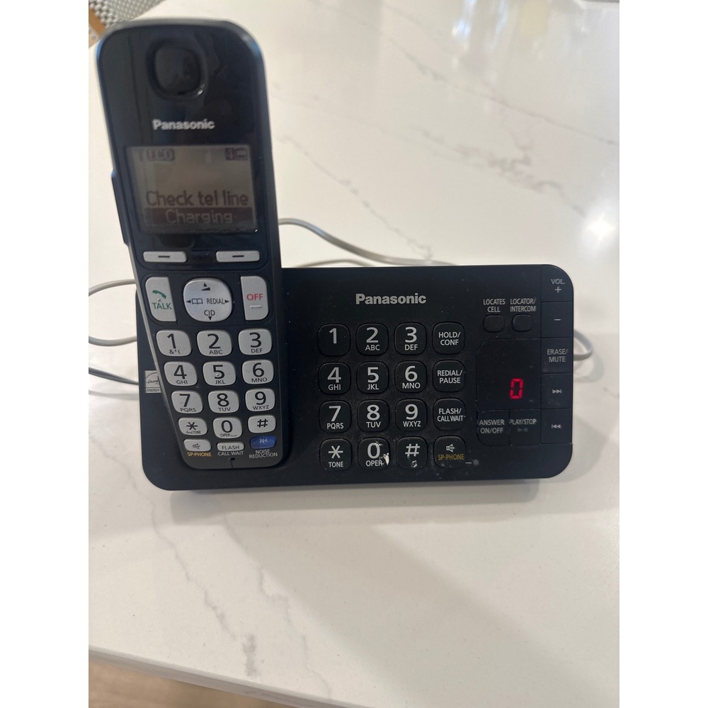 Panasonic KX-TGE240 Cordless Phone System with Answering Machine Black
Tested